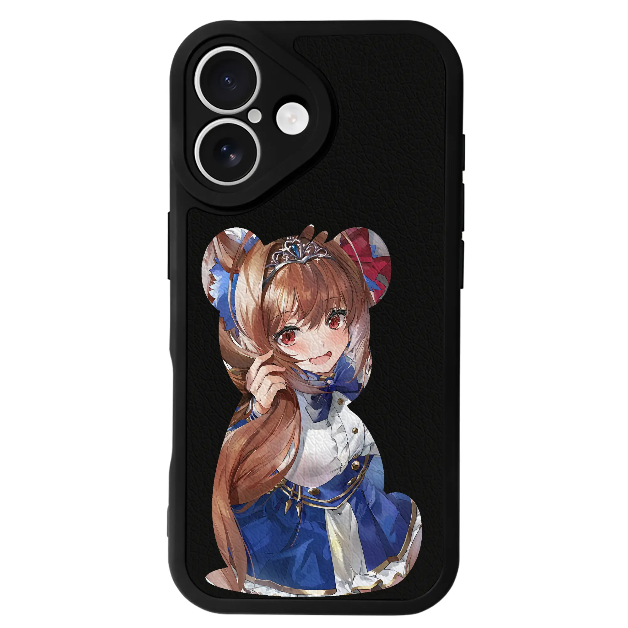 ウマ娘 プリティーダービー グッズ ダイワスカーレット - IPhone 16シリーズ対応 ・ シリコンスマホケース ・ レザー調 ・ 高精度フィット ・ 耐衝撃 ・ ワイヤレス充電対応 ・ 精密カット